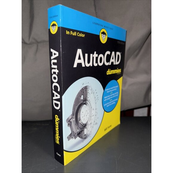 AutoCAD for Dummies by Fane, Bill Paperback Tech Textbook 17th Edition - Picture 3 of 6